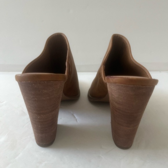 ABOUND Maya Brown Block Heel Pointed Toe Mule Slip On Faux Leather Size 11 NEW - Picture 7 of 9